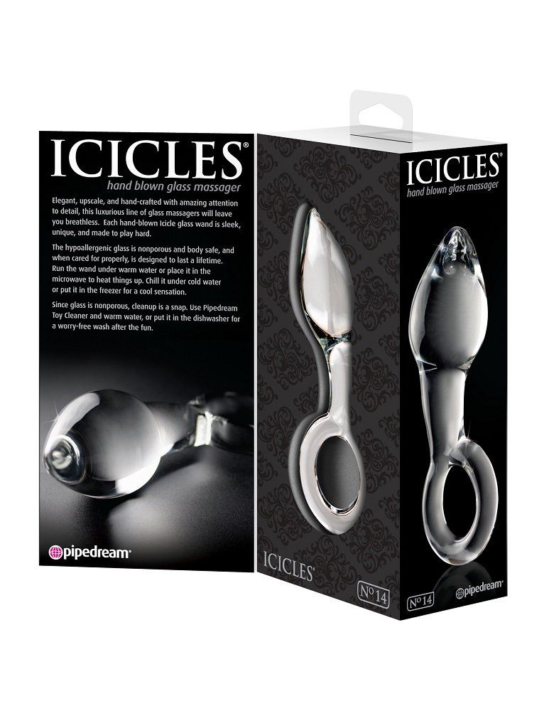 Elegant, upscale, and hand-crafted with amazing attention to... Icicles - Massager No.14 - Clear photo-4