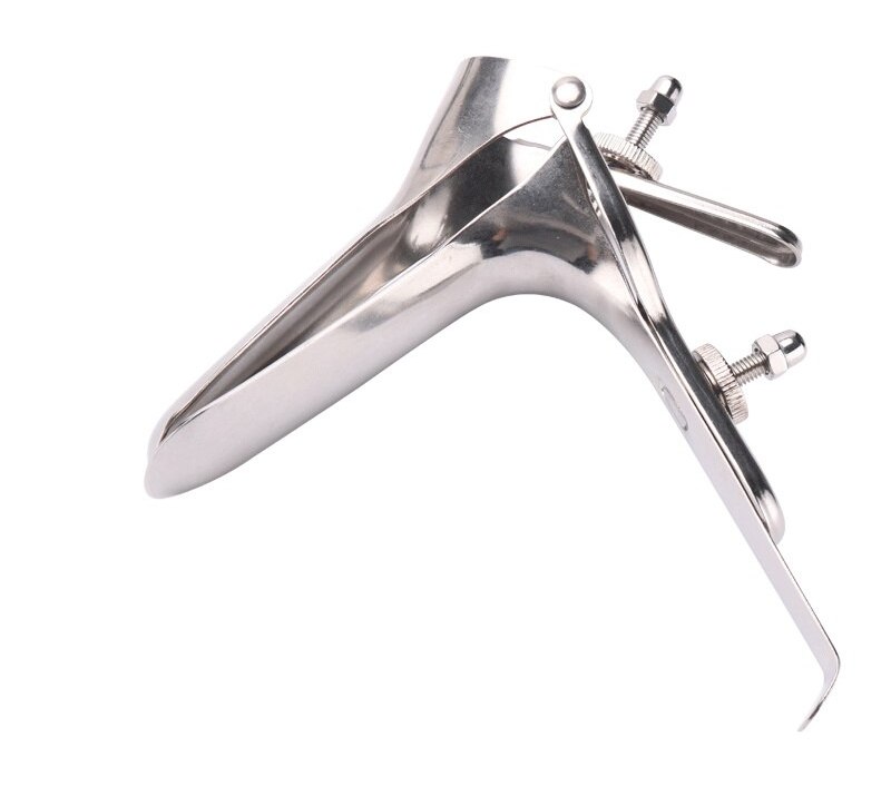 Stainless steel vaginal speculum with long handle MT - Vaginal Speculum Long - Silver photo-2