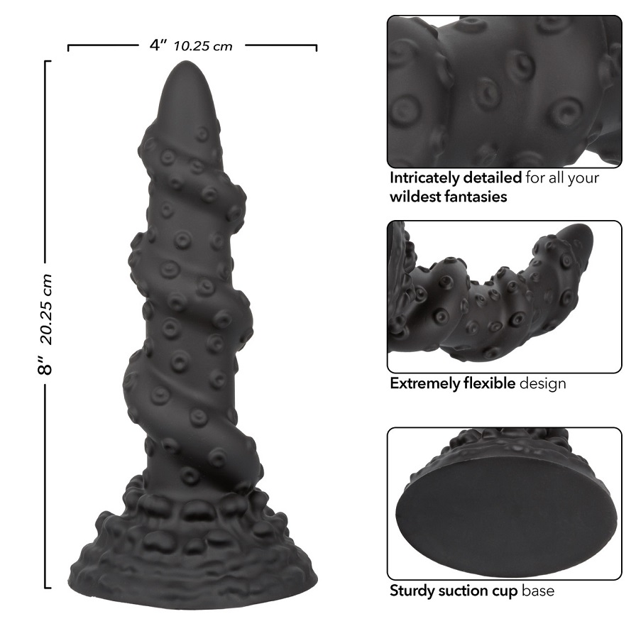 Unleash your wildest fantasies with the Monster Dong The Kra... CEN - Kraken Monster Dildo - Black photo-6
