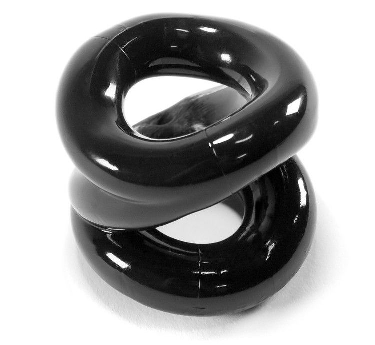 Z-BALLS is a uniquely shaped super-soft ballstretcher/cockri... Oxballs - Z-Balls Ballstretcher - Black photo-3