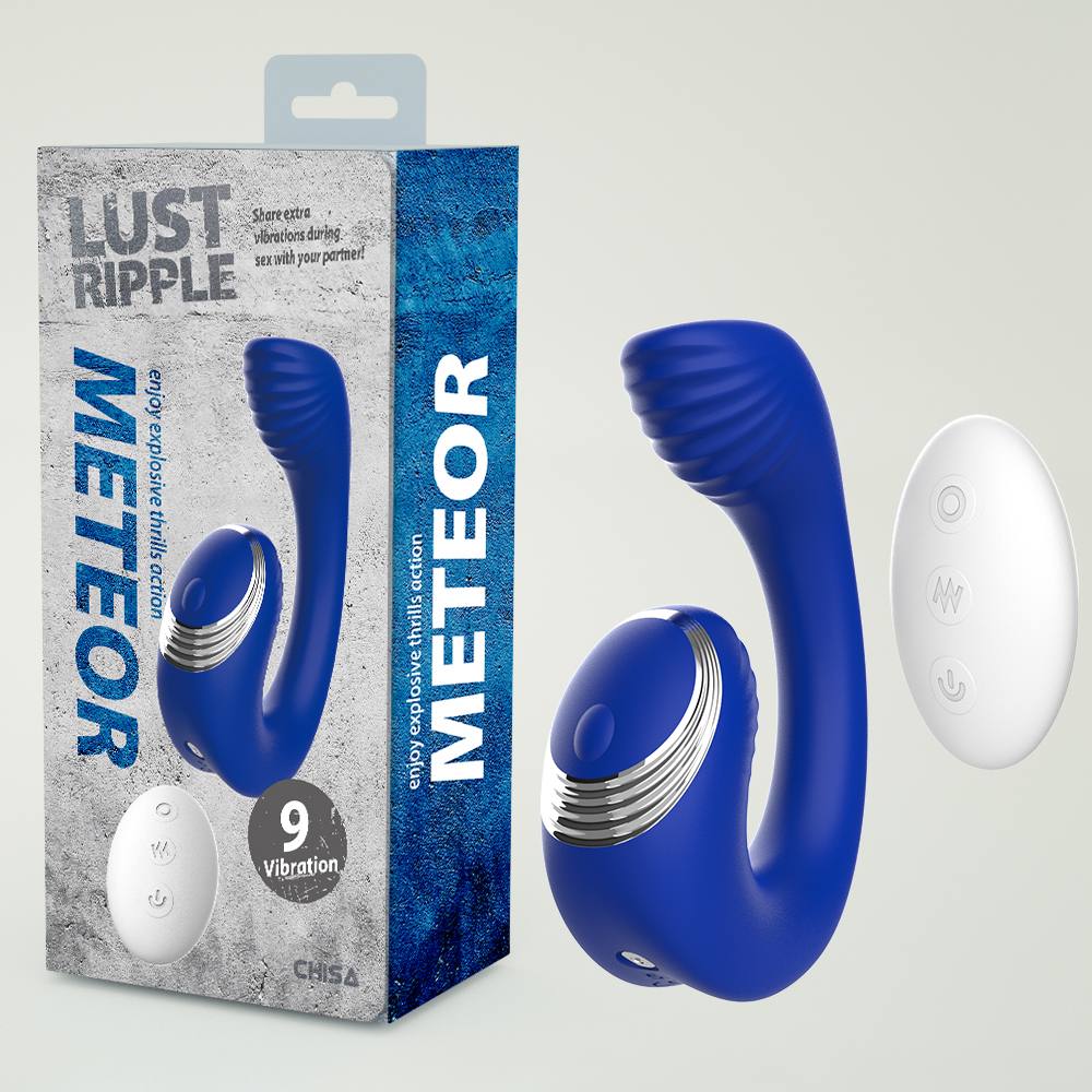 9 Vibration Patterns, Rechargeable, Waterproof IPX6.
Materi... Chisa - Meteor G-Spot Vibrator - Blue photo-6