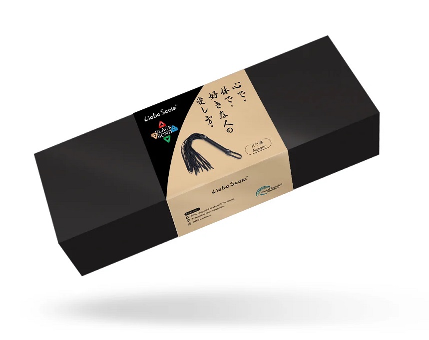 Eco-friendly material, composed of 50% recycled leather and ... Liebe Seele - Black Bond Flogger photo-6