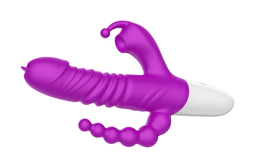 10 Kinds of vibration
7 Kinds of suction
3 Kinds of thrustin... Secwell - Stella Triple Thruster Vibrator - Purple photo-5