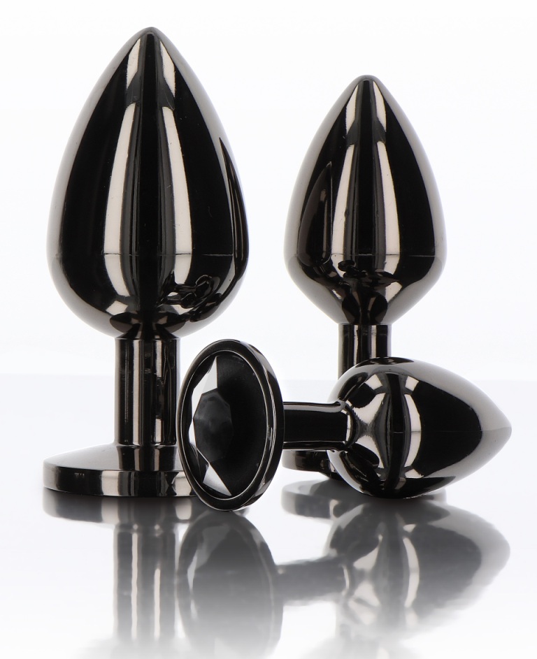 Make your backdoor fun spark with TABOOM Butt Plug With Diam... Taboom - Butt Plug w Jewel L - Black photo-5