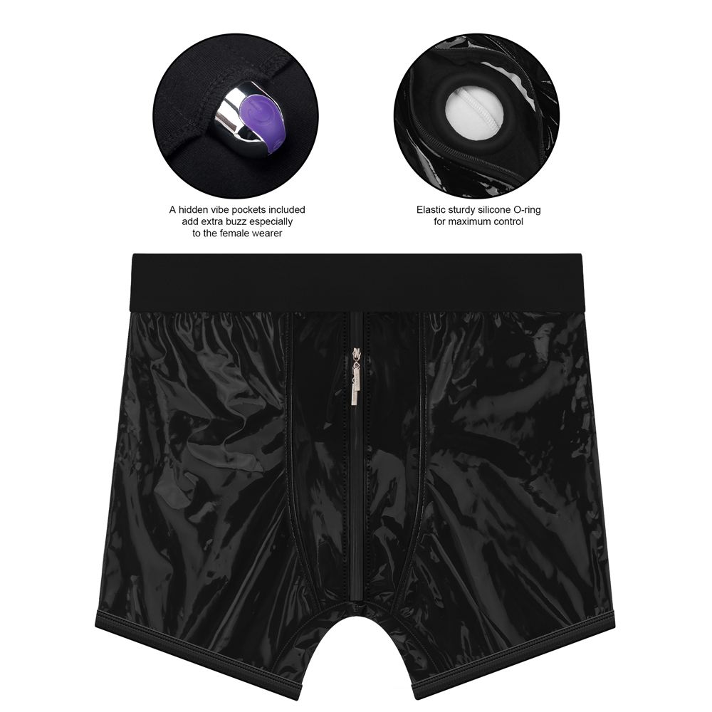 Introducing the "Chic Strap-On shorts" - an innova... Lovetoy - Chic Strap-On Shorts - Black - M/L photo-13