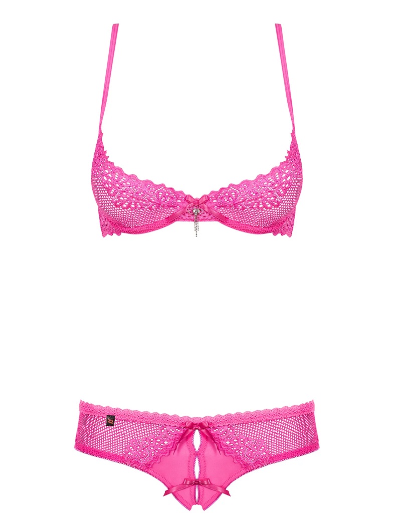 Something sensual to look perfect in the bedroom? If you are... Obsessive - Alabastra 2 pcs Set - Pink - XXL photo-7