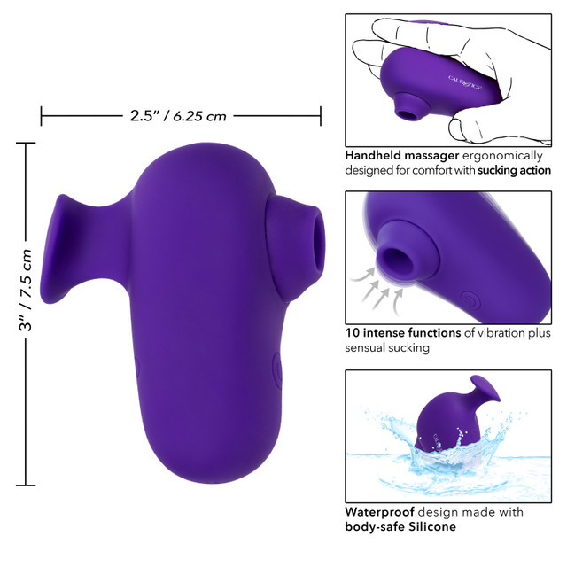 Introducing the Neon Vibes The Kissing Vibe, a handheld mass... CEN - Neon Kissing Stimulator - Purple photo-11