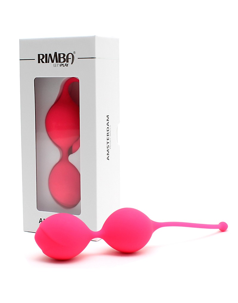 These bigger shaped kegel balls help you to train your pelvi... Rimba - Amsterdam Kegel Balls 35mm - Pink photo-4