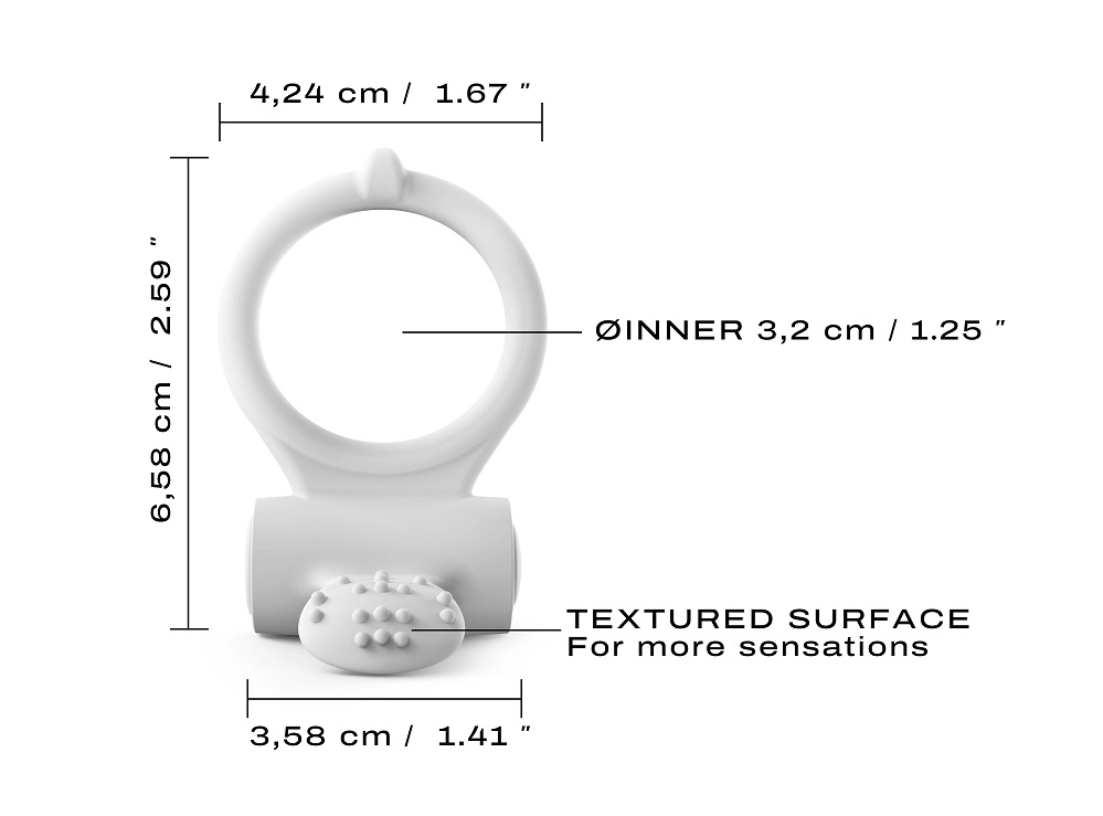 Share delicious sensations with this cockring that has a pow... Dorsel - Phospho Glow Vibro Ring - Green photo-2