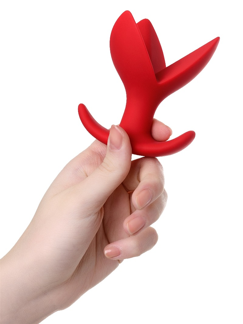 This three-petal expander plug has an exclusive design that ... ToDo - Flower Expander Plug - Red photo-2
