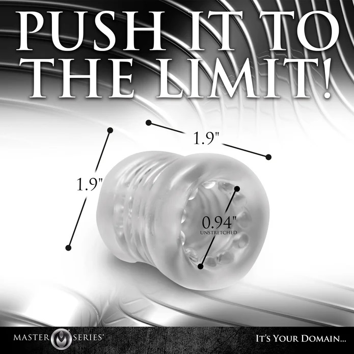 Enhance your pleasure and extend the duration of your play w... Master Series - Ball Stack Stretcher - Clear photo-9