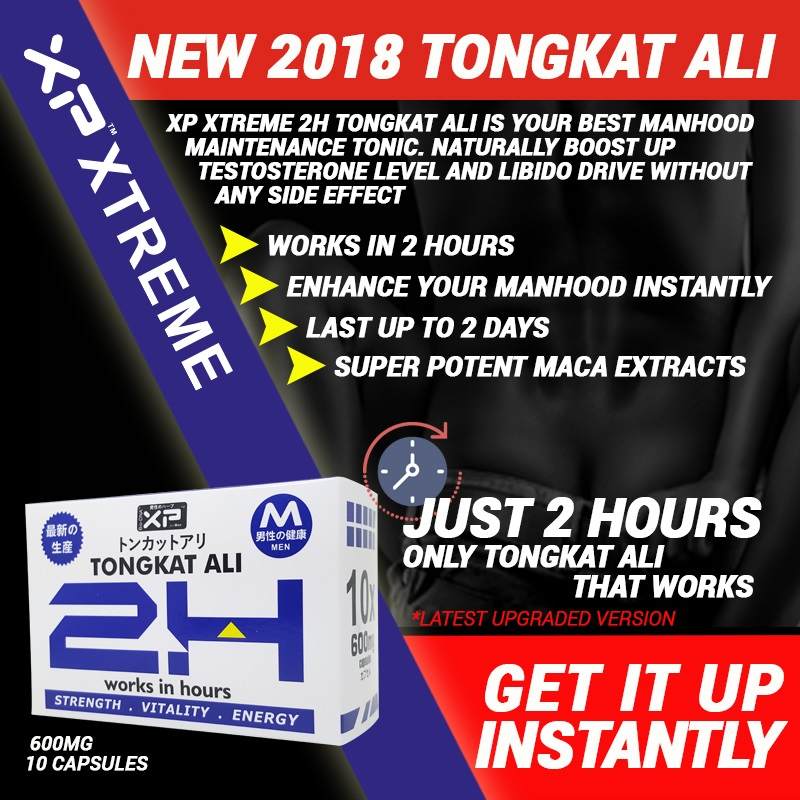 XP Xtreme 2H Tongkat Ali is one of the most popular and best... XP - Tongkat Ali 2H 600mg x 10 capsules photo-5
