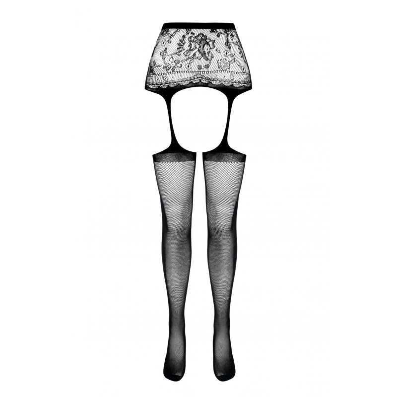 A sexy stocking that perfectly fits the figure and perfectly... Passion - Stockings S028 - Black photo-5