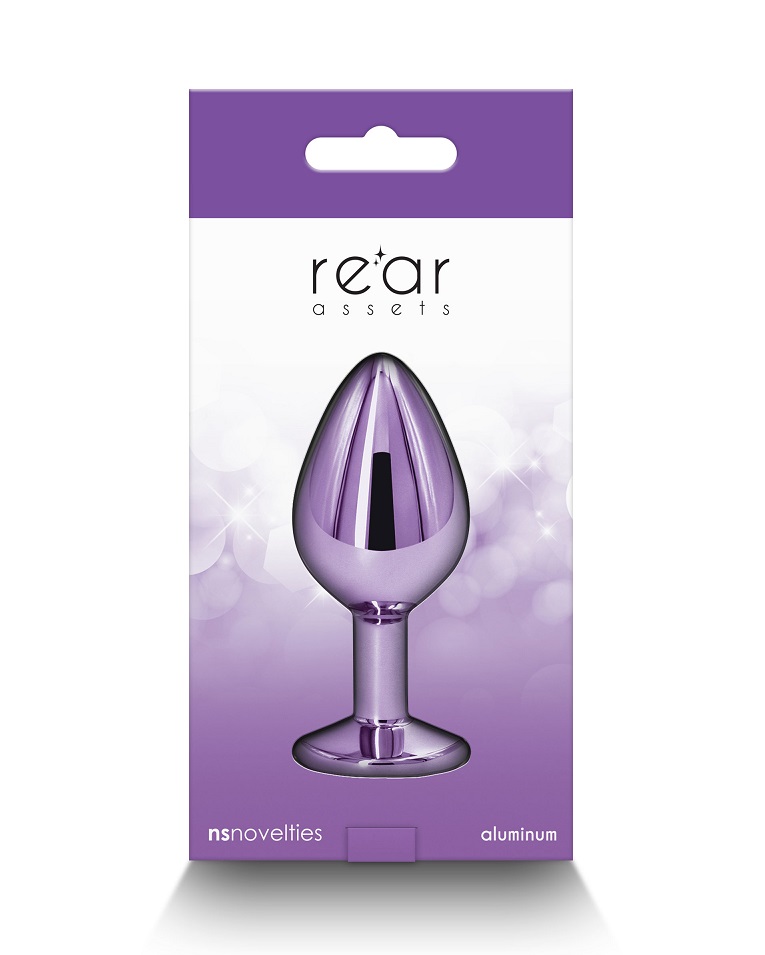Elevate your anal play experience with NS Novelties' lig... NS Novelties - Rear Assets Anal Plug M - Purple photo-4