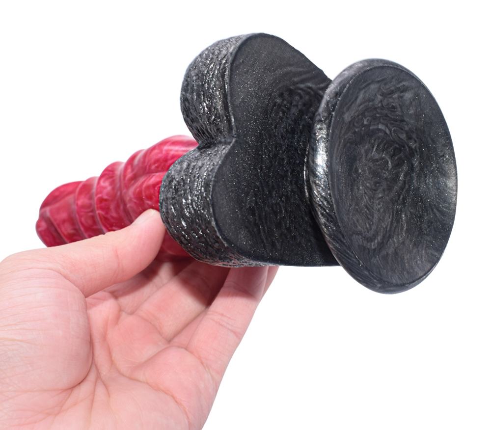 Full and round head deep thread design double friction stimu... FAAK - Spiral Dildo - Aula photo-5