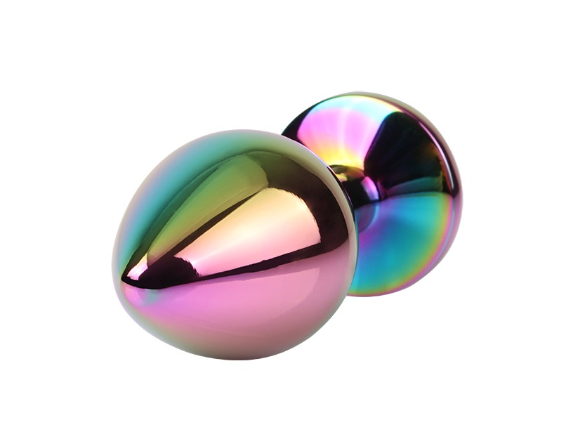 Metal plug for anal play and training
Tapered easy entry tip... Chisa - Gem Metal Plug M - Rainbow photo-3
