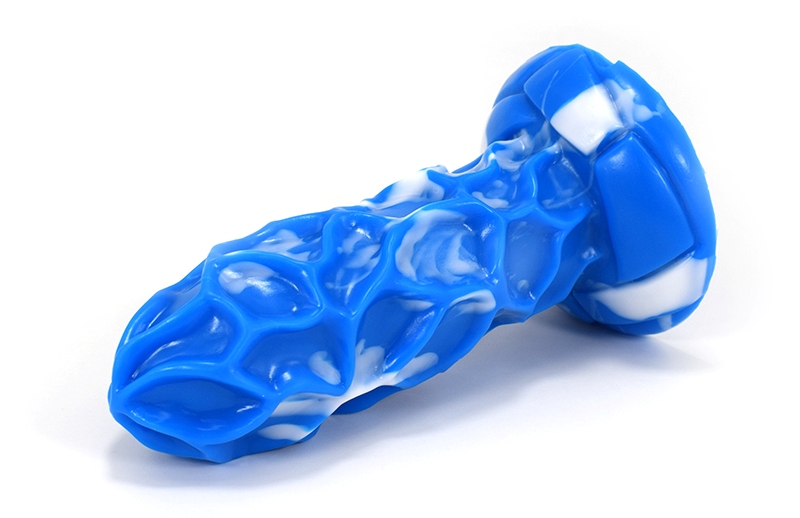 Ancient Mythical Beast -JiOt silicone anal plug, realistic a... FAAK - Mythical Beast JiOt Plug - Blue/White photo-4