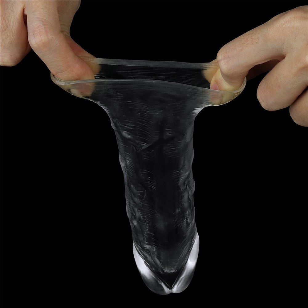A sight for the most erotic of fantasies, LOVETOY shameless ... Lovetoy - Flawless Penis Sleeve Add 1'' - Clear photo-8