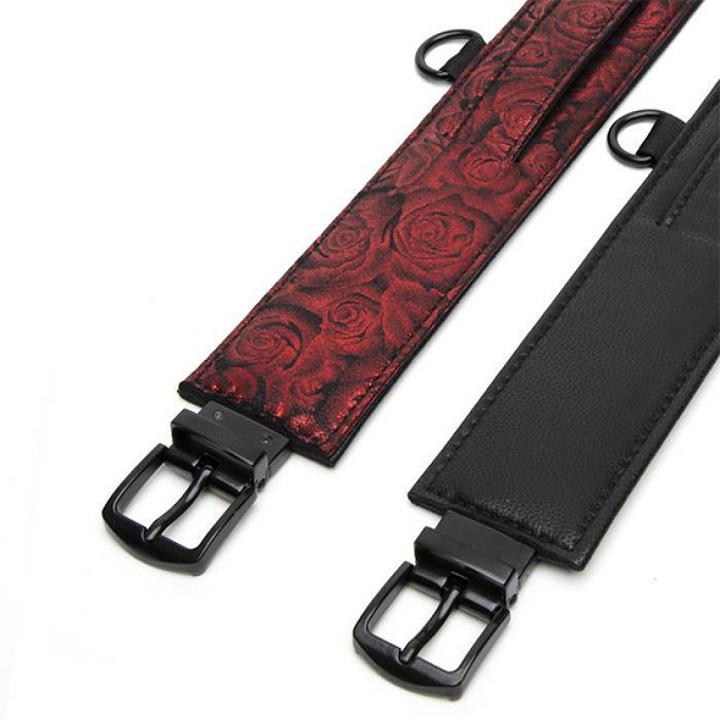 In celebration of a decade of erotic discovery and fulfillme... Fifty Shades of Grey - Sweet Anticipation Ankle Cuffs - Red photo-4