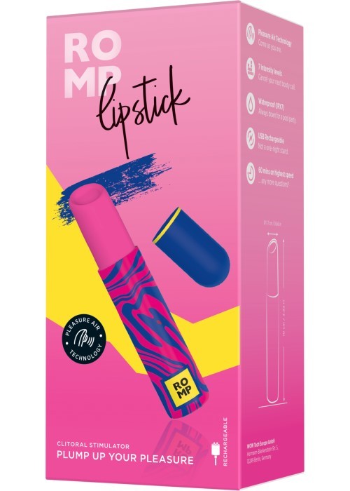 ROMP Lipstick is a clitoral stimulator featuring Pleasure Ai... Romp - Lipstick - Pink photo-10