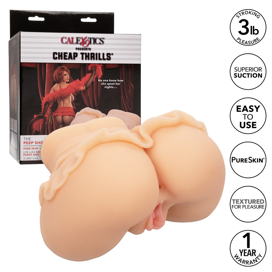 Immerse yourself in a world of unparalleled pleasure with Ch... CEN - Cheap Thrills Peep Show Girl Masturbator photo-9