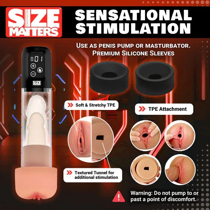It sure feels good to get sucked, doesn't it? Well now w... Size Matters - 5X Sucking Penis Pump photo-6