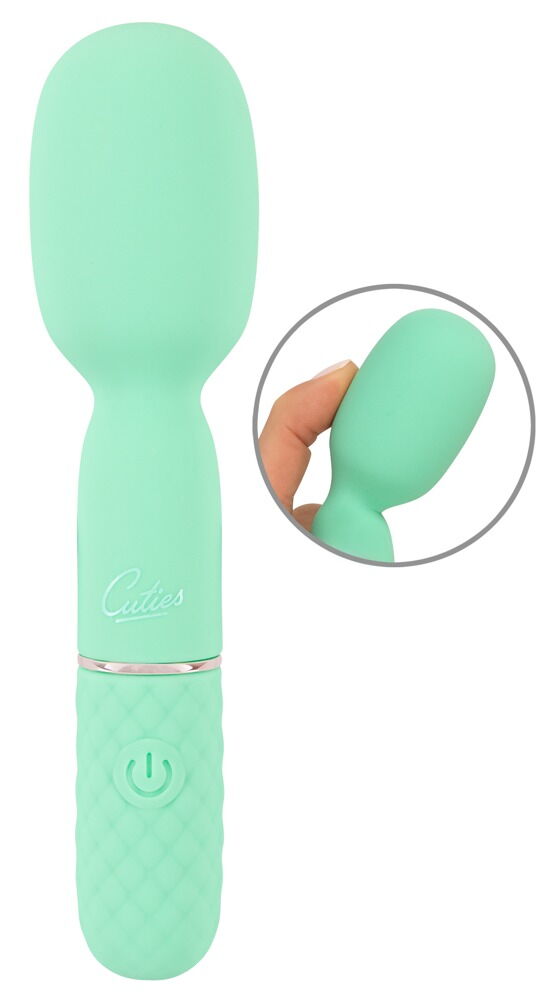 The beautiful, pastel-coloured Mini Vibrator from the Cuties... Cuties - Mini Wand Vibrator - Blue photo-4