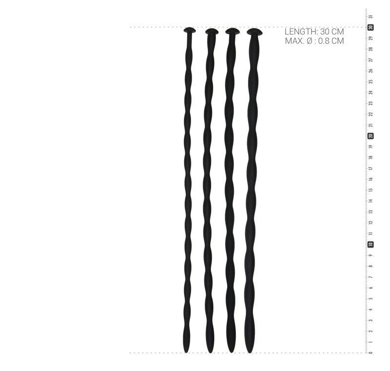 Discover your deepest, most sensitive spots with this silico... Sinner Gear - Silicone Dilator Set Medium - Black photo-4