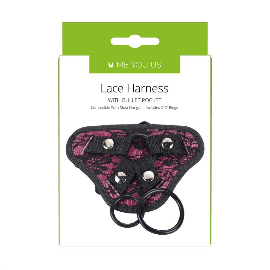 A lace strapon adjustable harness is a strapon that fits to ... Me You Us - Adjustable Harness - Pink photo-2