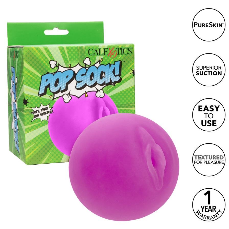 Enjoy fun and pleasure with the Pop Sock! Pussy masturbator.... CEN - Pop Sock Pussy Masturbator - Purple photo-7