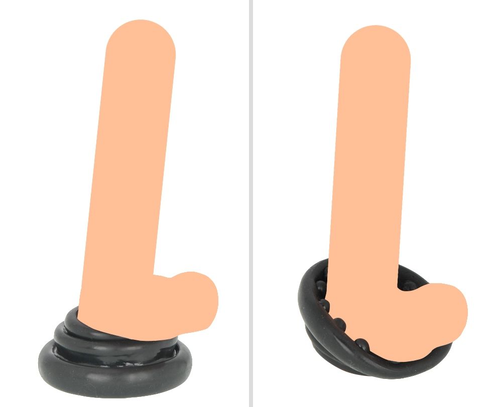 Springy & Accordion-like Triplicate Cock Ring; Have Fun with... Rends - Penimagma Springy & Triplicate Cock Ring photo-5