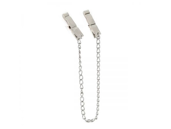 Introducing our Modern Zinc Alloy Nipple Clamps with Chain—a... Kiotos - Modern Nipple Clamps w Chain photo-3