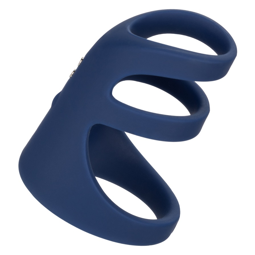 Explore new horizons of pleasure with the Viceroy Rechargeab... CEN - Viceroy Triple Vibro Ring - Blue photo-5