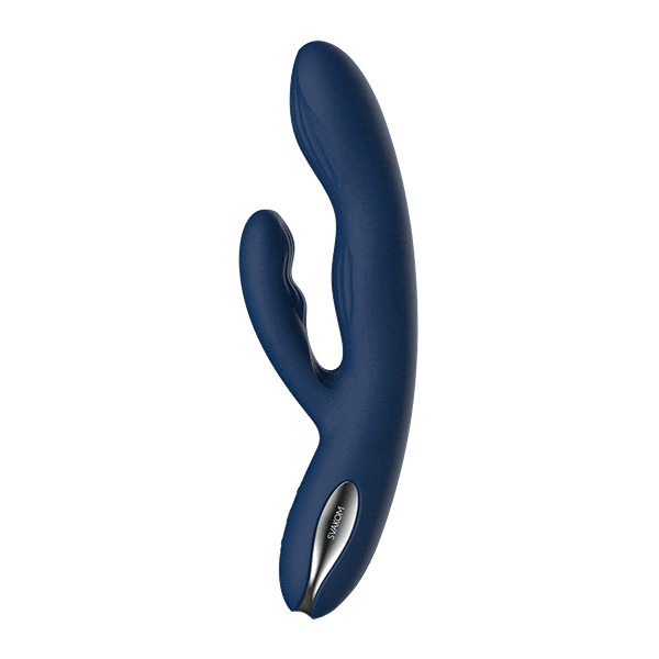 Experience the lip-biting pleasure of Aylin’s pulsating tip,... SVAKOM - Aylin Rabbit Vibrator - Dark Blue photo-3