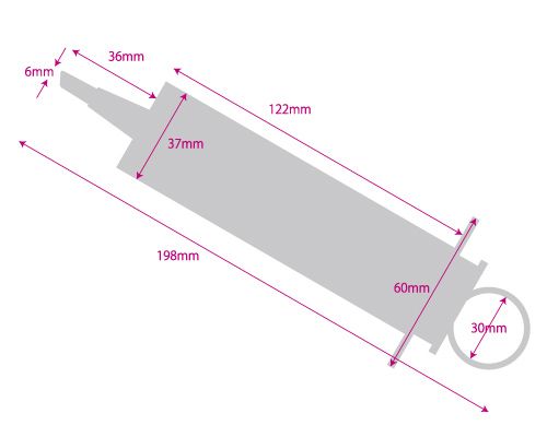 A plastic multipurpose syringe that is convenient for cleani... A-One - Medy Plastic Enemator 100ml photo-4