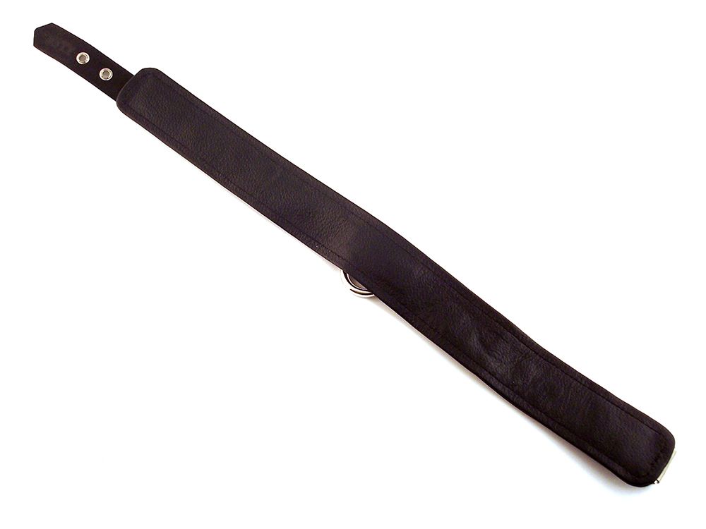 Enable your Dom to have control over you with this soft sexy... Rouge - Leather Collar - Total Black photo-3