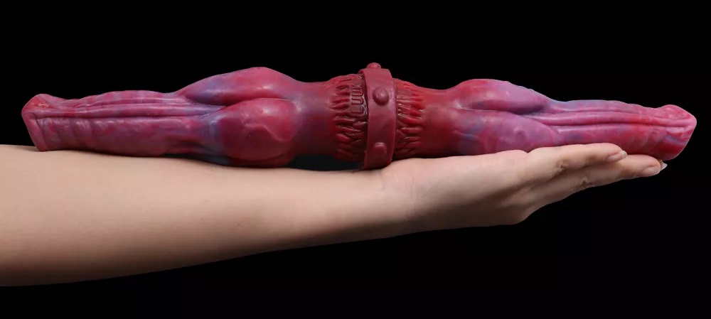 Double-headed dog-like penis, focusing on the strong muscula... FAAK - Dog Double Dildo - Magic Dragon photo-4