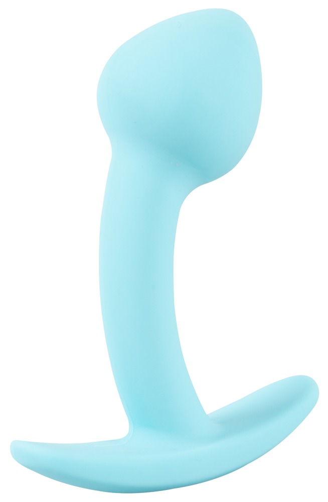 The velvety soft Mini Butt Plug from the popular Cuties rang... Cuties - Curved Mini Butt Plug - Blue photo-7