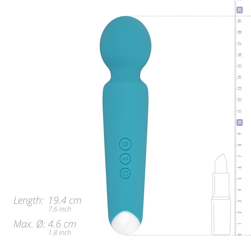 This wand vibrator from the Cala Azul collection is perfect ... Cala Azul - Maria Wand Vibrator - Blue photo-11
