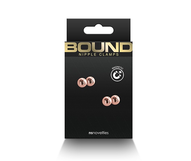 Bound Nipple Clamps are for erotic and stimulating sensation... NS Novelties - Bound M1 Nipple Clamps - Rose Gold photo-3