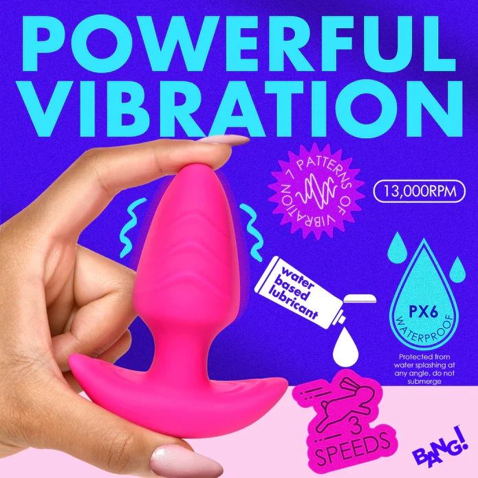 Add something more exciting to your toy bag with this rotati... Bang! - Rotating Vibro Plug - Pink photo-3