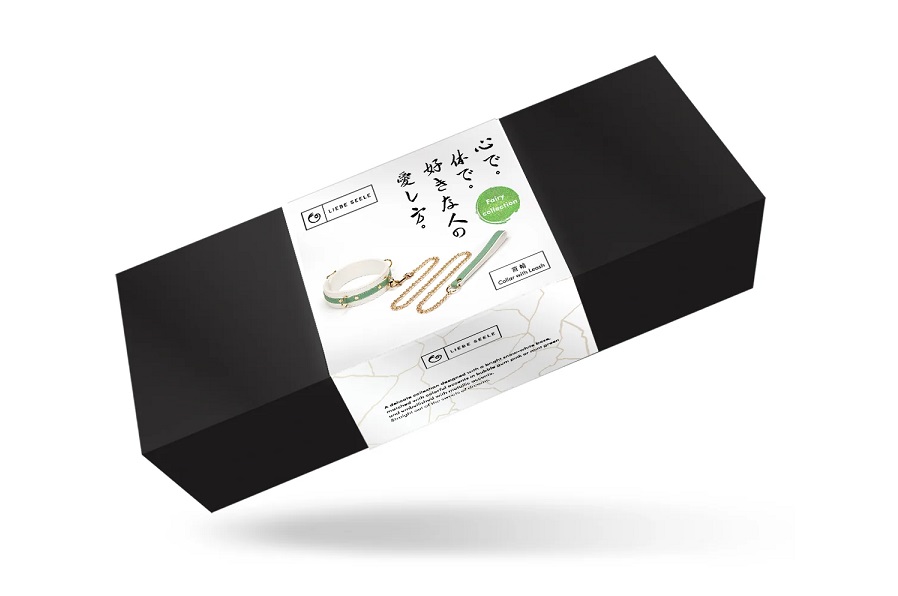 A delicate collection designed with a bright snow-white base... Liebe Seele - Fairy Goat Leather Collar - Green photo-6
