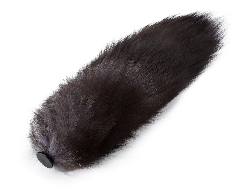 The Tail Butt Plug features its vibrating silicone plug in d... MT - Vibro Fox Tail Plug - Black photo-9