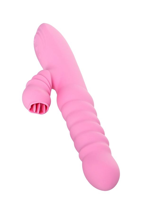 This rotating and heating rabbit vibrator has a unique clito... JOS - Lixy Up&Down Vibrator - Pink photo-6