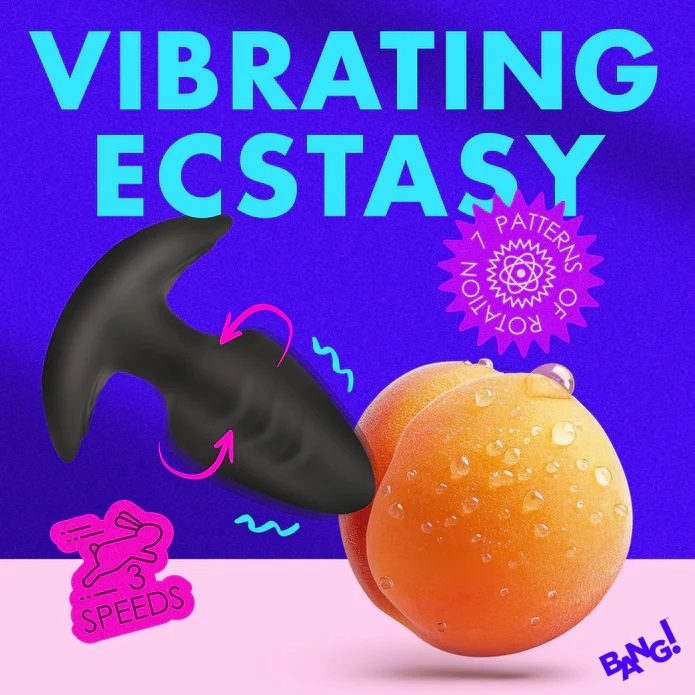 Add something more exciting to your toy bag with this rotati... Bang! - Rotating Vibro Plug - Black photo-4