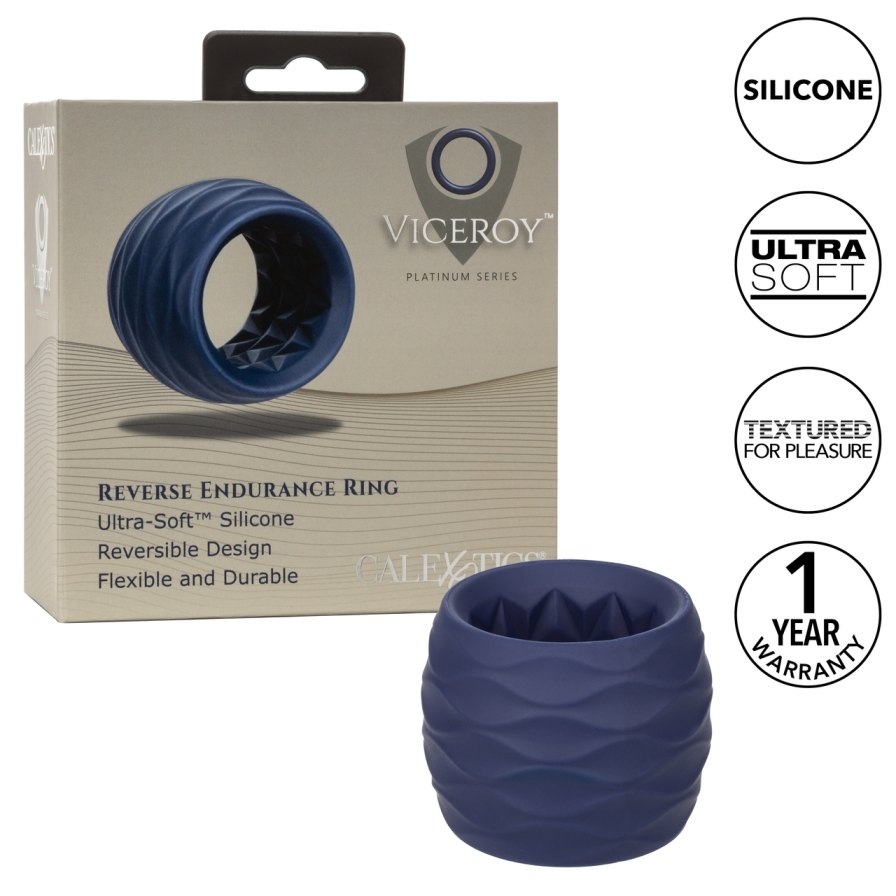 From bashful beginners to erotic experts, the Viceroy Revers... CEN - Viceroy Reverse Endurance Ring - Blue photo-9