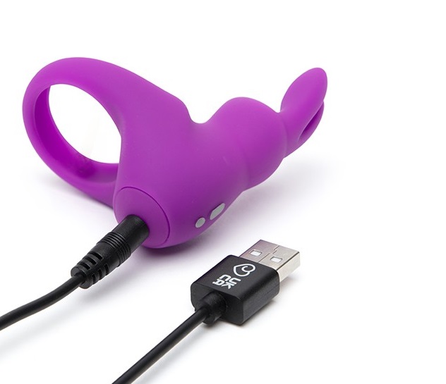 Kit consisting of a rechargeable vibrating ring made of sili... Happy Rabbit - Vibro Ring 2pcs Kit photo-5