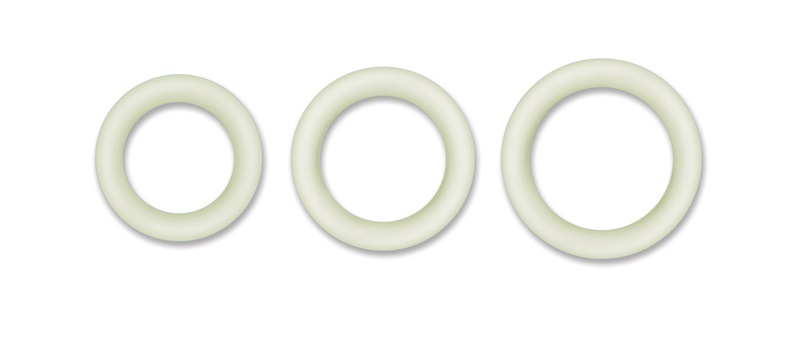 Firefly Halos are glow-in-the-dark cock rings made of soft a... NS Novelties - Firefly Halo Glow Ring M - Clear photo-3