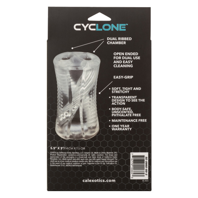 Experience the intense pleasure of the Cyclone Dual Ribbed S... CEN - Cyclone Dual Ribbed Stroker photo-12