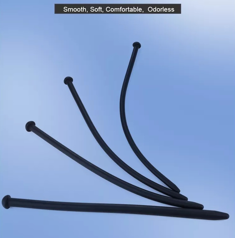 Silicone urethral sound with slender style that easy to inse... MT - Silicone Urethral Plug 8.5mm - Black photo-3